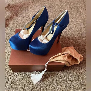 Victoria Colasanto satin platforms